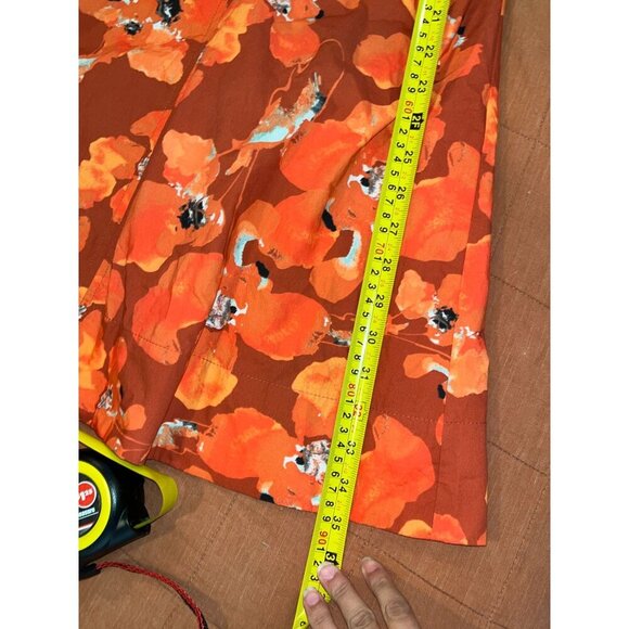 Tanya Taylor Lacey Puff-Sleeve Sandwashed Cotton Mini Dress Size 2 Womens $497 - Picture 8 of 9